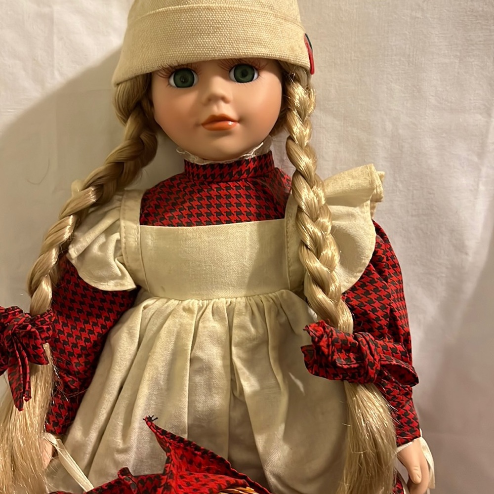 Vintage Apple Lady Doll